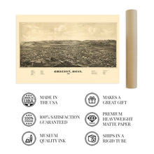 Cargar imagen en el visor de la galería, Digitally Restored and Enhanced 1886 Amherst Massachusetts Map Poster - History Map of Amherst Massachusetts Wall Art - Old Massachusetts Wall Map
