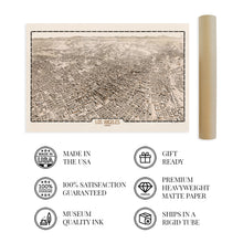 Load image into Gallery viewer, Digitally Restored and Enhanced 1909 Map of Los Angeles California - Vintage Map Wall Art - Los Angeles Decor - Los Angeles Map Art - Los Angeles Wall Map - Old Map Los Angeles