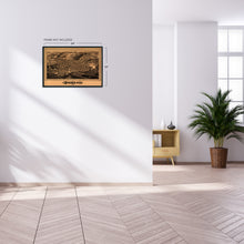 Load image into Gallery viewer, Digitally Restored and Enhanced 1882 Ithaca New York Map Print - Ithaca NY Vintage Map Wall Art - Birds Eye View Panoramic Ithaca Wall Art Wall Decor - Historic Ithaca Vintage Map