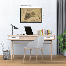 Load image into Gallery viewer, Digitally Restored and Enhanced - 1789 Plan of New York City Map Print - NYC Vintage Map Wall Art - Map of New York City Poster - NYC Map Wall Art - New York City Map Art