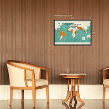 Load image into Gallery viewer, Digitally Restored and Enhanced 1966 Map of Peace Corps Around the World - Vintage Map of Peace Corps Wall Art - Vintage Peace Corps Poster - Vintage World Map