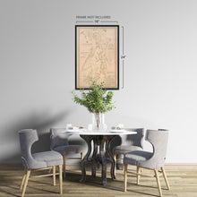 Load image into Gallery viewer, Digitally Restored and Enhanced 1889 Puget Sound Map - Vintage Map of Puget Sound Washington Wall Art - Includes Vintage Nautical Charts and Washington Lighthouses