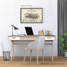 Cargar imagen en el visor de la galería, Digitally Restored and Enhanced 1875 Graphic Chart of San Francisco Map Print with Index to Points of Interest - Vintage Map of Bay Area Poster - San Francisco Map Poster - San Francisco Map Art