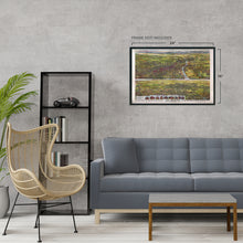 Load image into Gallery viewer, Digitally Restored and Enhanced 1894 Los Angeles Map Art - Vintage Map Wall Art - Map of Los Angeles California Two Views Index to Points of Interest - Old Map Los Angeles - Los Angeles Decor