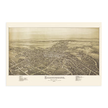 Load image into Gallery viewer, Digitally Restored and Enhanced 1864 Chambersburg Pennsylvania Map - Old Chambersburg PA Map Poster - History Map of Chambersburg Pennsylvania Wall Art