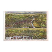 Load image into Gallery viewer, Digitally Restored and Enhanced 1894 Los Angeles Map Art - Vintage Map Wall Art - Map of Los Angeles California Two Views Index to Points of Interest - Old Map Los Angeles - Los Angeles Decor