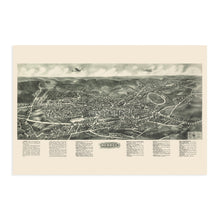 Load image into Gallery viewer, Digitally Restored and Enhanced 1923 Monroe New York Map Poster - Vintage Monroe NY Map - Historic Monroe City Wall Art - History Map of Monroe New York Poster - Old Orange County NY Map