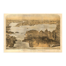 Load image into Gallery viewer, Digitally Restored and Enhanced 1876 San Francisco Bay Area Map Art - Vintage Map Wall Art - Map of Bay Area Poster - San Francisco Map Poster - San Francisco Map Art - Bay Area Wall Map
