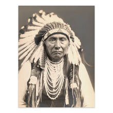 Load image into Gallery viewer, Digitally Restored and Enhanced 1903 Chief Joseph Photo Print - Vintage Young Joseph Nez Perce Native American Tribe Leader Poster Wall Art Portrait Photo