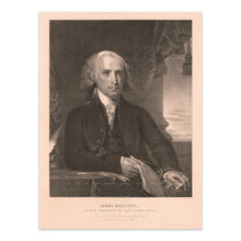 Load image into Gallery viewer, Digitally Restored and Enhanced 1828 James Madison Portrait Photo Print - Old James Madison President of the United States of America Wall Art Poster