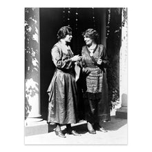 Load image into Gallery viewer, Digitally Restored and Enhanced HISTORIX Vintage 1910 Mrs. Emmeline Pethick-Lawrence & Alice Paul Photo Print - British Suffrage Leader & National Woman's Party President Portrait