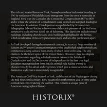 Load image into Gallery viewer, Digitally Restored and Enhanced 1852 York Pennsylvania Map Print - Old View of York Pennsylvania Wall Map - History Map of Pennsylvania Poster Wall Art