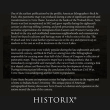 Load image into Gallery viewer, Digitally Restored and Enhanced 1880 Terre Haute Indiana Map Poster - Vintage Panoramic View Map of Terre Haute City Indiana State Wall Art Print