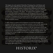 Load image into Gallery viewer, Digially Restored and Enhanced 1884 Winnipeg Canada Map Poster - Historic Bird's Eye View Map of Winnipeg City Manitoba Canada Poster Wall Art Print