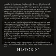 Load image into Gallery viewer, Digitally Restored and Enhanced 1867 Port Huron Michigan Map Print - Old Gratiot & St Clair County Michigan Wall Map - Sarnia & Point Edwards Canada Map