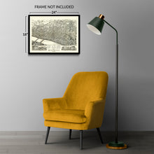 Load image into Gallery viewer, Digitally Restored and Enhanced 1875 Springfield Massachusetts Map Print - Old Bird's Eye View Map of Springfield Massachusetts Wall Art Poster