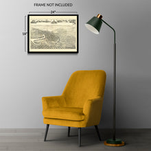 Load image into Gallery viewer, Digitally Restored and Enhanced 1895 Stockton California Map Poster - Old View of Stockton City California Wall Map - Historic Map of California Poster