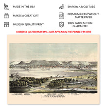Cargar imagen en el visor de la galería, Digitally Restored and Enhanced 1874 Winona Minnesota Map Print - Vintage Wall Map of Minnesota Poster - Bird's Eye View Map of Winona Minnesota Wall Art