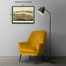 Load image into Gallery viewer, Digitally Restored and Enhanced 1867 Port Huron Michigan Map Print - Old Gratiot & St Clair County Michigan Wall Map - Sarnia & Point Edwards Canada Map