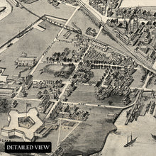 Cargar imagen en el visor de la galería, Digitally Restored and Enhanced 1911 New London Connecticut Map Print - Old View of New London Connecticut Map Wall Art - Historic Connecticut Map Art