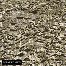 Load image into Gallery viewer, Digitally Restored and Enhanced 1892 Laredo Texas Map Print - Old Perspective Map of Laredo Texas Gateway to Mexico - Vintage Texas Map Wall Art Poster