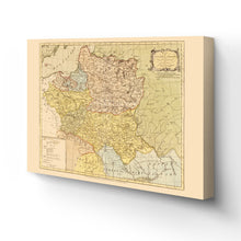 Cargar imagen en el visor de la galería, Digitally Restored and Enhanced 1770 Poland Map Canvas Art - Canvas Wrap Vintage Map of Lithuania - Old Poland Wall Art - Kingdom of Poland Map Poster and the Grand Dutchy of Lithuania Map History