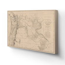 Load image into Gallery viewer, Digitally Restored and Enhanced 1859 Oregon and Washington Map Canvas Art - Canvas Wrap Vintage Oregon Poster - Old State of Oregon Wall Art - Historic Map of Oregon State & Washington Territory