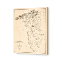 Cargar imagen en el visor de la galería, Digitally Restored and Enhanced1825 Map of Greenville SC Canvas Art - Canvas Wrap Vintage Greenville County South Carolina Map Wall Art - History Map of Greenville District South Carolina Poster