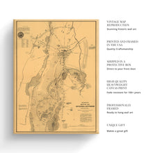 Load image into Gallery viewer, Digitally Restored and Enhanced 1863 Gettysburg Map Canvas - Canvas Wrap Vintage Pennsylvania Map - Historic Map of Pennsylvania Poster - Old Gettysburg Battlefield Map of Pennsylvania Wall Art