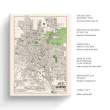 Load image into Gallery viewer, Digitally Restored and Enhanced 1924 Bexar County San Antonio Map Canvas Art - Canvas Wrap Vintage San Antonio Map Poster - Old San Antonio Wall Art - Restored Bexar County Map of San Antonio TX