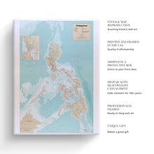 Load image into Gallery viewer, Digitally Restored and Enhanced 1990 Philippines Map Canvas Art - Canvas Wrap Vintage Philippines Map Poster - Old Map of the Philippines Wall Art - Historic Philippines Wall Map Print
