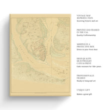 Cargar imagen en el visor de la galería, Digitally Restored and Enhanced 1780 Map of Charleston South Carolina Canvas - Canvas Wrap Vintage Charleston Wall Art - Old Map of Charleston SC - The Investiture of Charleston South Carolina Map