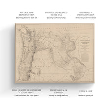 Load image into Gallery viewer, Digitally Restored and Enhanced 1859 Oregon and Washington Map Canvas Art - Canvas Wrap Vintage Oregon Poster - Old State of Oregon Wall Art - Historic Map of Oregon State & Washington Territory
