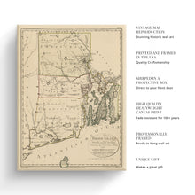 Cargar imagen en el visor de la galería, Digitally Restored and Enhanced 1797 Rhode Island Map Canvas Art - Canvas Wrap Vintage Map of Rhode Island Print - Old Rhode Island Poster - Restored State of Rhode Island Wall Art - Historic RI Map
