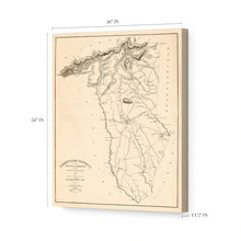 Cargar imagen en el visor de la galería, Digitally Restored and Enhanced1825 Map of Greenville SC Canvas Art - Canvas Wrap Vintage Greenville County South Carolina Map Wall Art - History Map of Greenville District South Carolina Poster