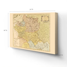 Cargar imagen en el visor de la galería, Digitally Restored and Enhanced 1770 Poland Map Canvas Art - Canvas Wrap Vintage Map of Lithuania - Old Poland Wall Art - Kingdom of Poland Map Poster and the Grand Dutchy of Lithuania Map History