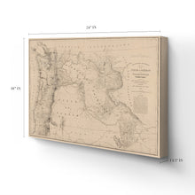 Load image into Gallery viewer, Digitally Restored and Enhanced 1859 Oregon and Washington Map Canvas Art - Canvas Wrap Vintage Oregon Poster - Old State of Oregon Wall Art - Historic Map of Oregon State & Washington Territory