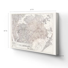 Load image into Gallery viewer, Digitally Restored and Enhanced 1922 Queens New York Map Canvas - Canvas Wrap Vintage Queens Map Poster of New York City Wall Art - Historic Queens NY Poster - Restored Queens New York Canvas Wall Art