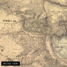 Load image into Gallery viewer, Digitally Restored and Enhanced 1862 Colorado Territory Map Canvas Art - Canvas Wrap Vintage Colorado Map Poster - History Map of Colorado Wall Art