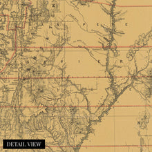Load image into Gallery viewer, Digitally Restored and Enhanced 1879 Utah Map Canvas Art - Canvas Wrap Vintage Map of Utah Poster - Old Utah Wall Map - Restored Utah Map Poster - Historic Utah State Map - Territory of Utah Wall Art