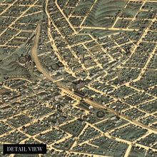 Load image into Gallery viewer, Digitally Restored and Enhanced 1871 Atlanta Georgia Map Canvas - Canvas Wrap Vintage Atlanta Poster - History Map of Atlanta Georgia - Old City of Atlanta Wall Art - Bird's Eye View Map of Atlanta GA
