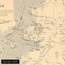 Load image into Gallery viewer, Digitally Restored and Enhanced 1909 Alaska Map Canvas Art - Canvas Wrap Vintage Alaska Map Poster - Old Alaska Wall Art - History Map of Alaska Poster - State of Alaska Map Showing Aleutian Islands