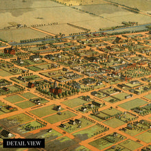 Load image into Gallery viewer, Digitally Restored and Enhanced 1885 Phoenix Arizona Map Canvas - Canvas Wrap Vintage Map of Phoenix Arizona - History Map of Phoenix AZ - Old Maricopa County Map - Bird's Eye View of Phoenix Wall Art