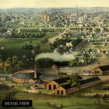 Load image into Gallery viewer, Digitally Restored and Enhanced 1867 Columbus Ohio Map Canvas - Canvas Wrap Vintage Columbus Map - Old Columbus Ohio Wall Art - History Map of Columbus Ohio Poster - Historic View of Columbus OH Map