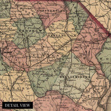 Load image into Gallery viewer, Digitally Restored and Enhanced 1865 South Carolina Map - Canvas Wrap Vintage South Carolina State Map - Old South Carolina Map - Historic Map of SC - Colton's South Carolina Map Wall Art Poster