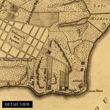 Load image into Gallery viewer, Digitally Restored and Enhanced 1776 New York Canvas Map - Canvas Wrap Vintage New York Map - Old New York Wall Art - Historic Wall Map of New York City Poster - Plan of New York City Map & Environs