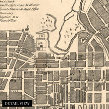 Load image into Gallery viewer, Digitally Restored and Enhanced 1804 Baltimore Map Canvas Art - Canvas Wrap Vintage Baltimore City Wall Art - History Map of Baltimore Maryland Poster