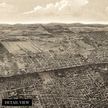 Load image into Gallery viewer, Digitally Restored and Enhanced 1895 Saint Louis Missouri Map Canvas - Canvas Wrap Vintage City of St Louis Wall Art - History Map of St Louis MO