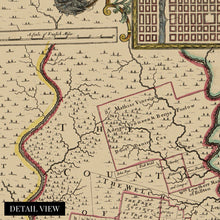 Cargar imagen en el visor de la galería, Digitally Restored and Enhanced 1687 Pennsylvania Map Canvas Art - Canvas Wrap Vintage Pennsylvania Map - Historic Pennsylvania Wall Art - Restored Pennsylvania State Map of Philadelphia Region