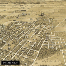 Load image into Gallery viewer, Digitally Restored and Enhanced 1905 Salem Oregon Map Canvas Art - Canvas Wrap Vintage Salem State of Oregon Map - History Map of Oregon Poster - Bird's Eye View of Salem Oregon Wall Art